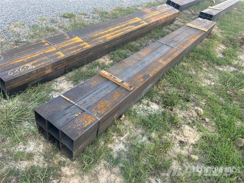  Quantity of (6) 6 in x 6 in x 16 ft Square Tubing  Other components