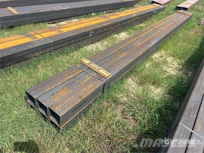 Quantity of (6) 6 in x 6 in x 20 ft Square Tubing Other components