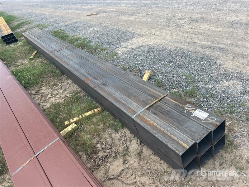 Quantity of (6) 6 in x 6 in x 20 ft Square Tubing Other components