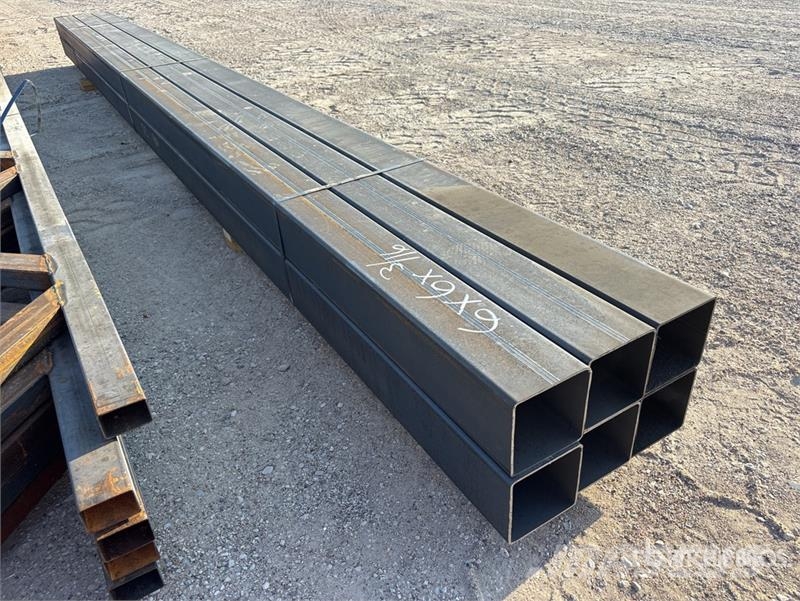Quantity of (6) 6 in x 6 in x 3/16 in x 20 ft Squa Other components