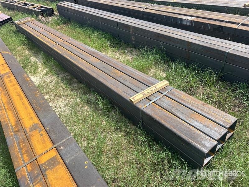 Quantity of (6) 6 in x 6 in x 20 ft Square Tubing Other components