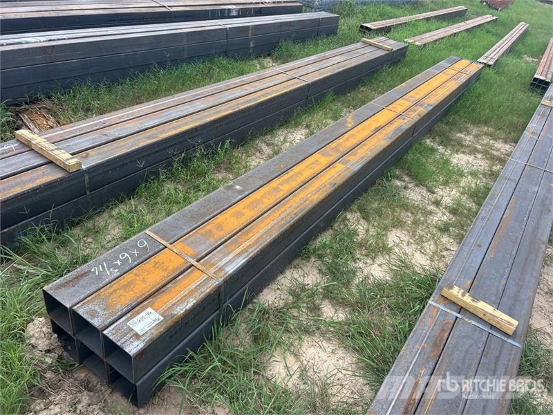 Quantity of (6) 6 in x 6 in x 20 ft Square Tubing Other components