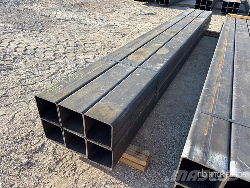Quantity of (6) 6 in x 6 in x 3/16 in x 12 ft Squa Other components