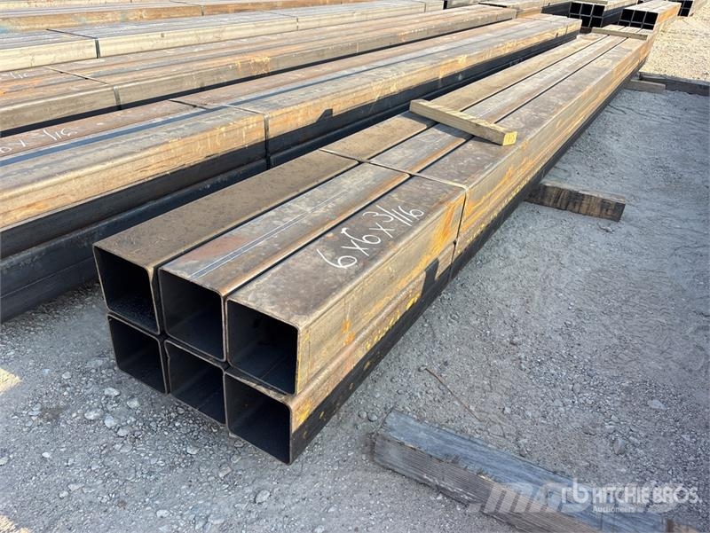 Quantity of (6) 6 in x 6 in x 3/16 in x 20 ft Squa Other components