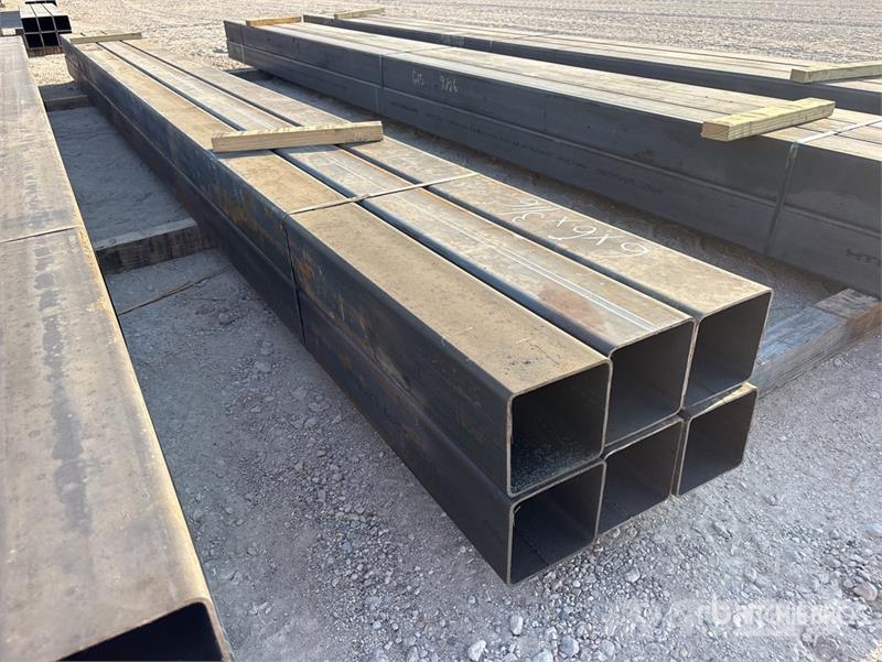 Quantity of (6) 6 in x 6 in x 3/16 in x 20 ft Squa Other components