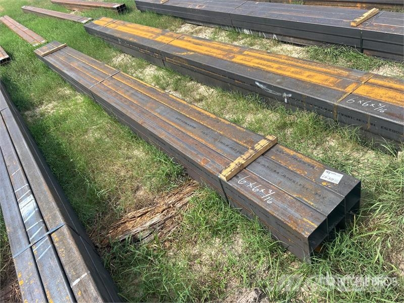 Quantity of (6) 6 in x 6 in x 20 ft Square Tubing Other components