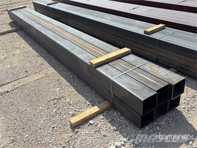 Quantity of (6) 6 in x 6 in x 3/16 in x 18 ft Squa مكونات أخرى