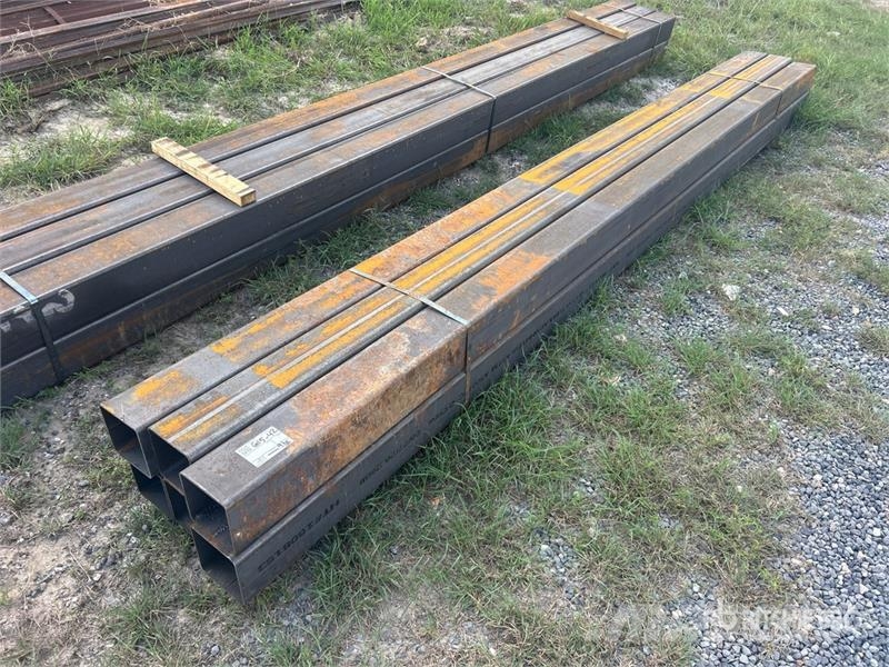 Quantity of (6) 6 in x 6 in x 15 ft Square Tubing Other components