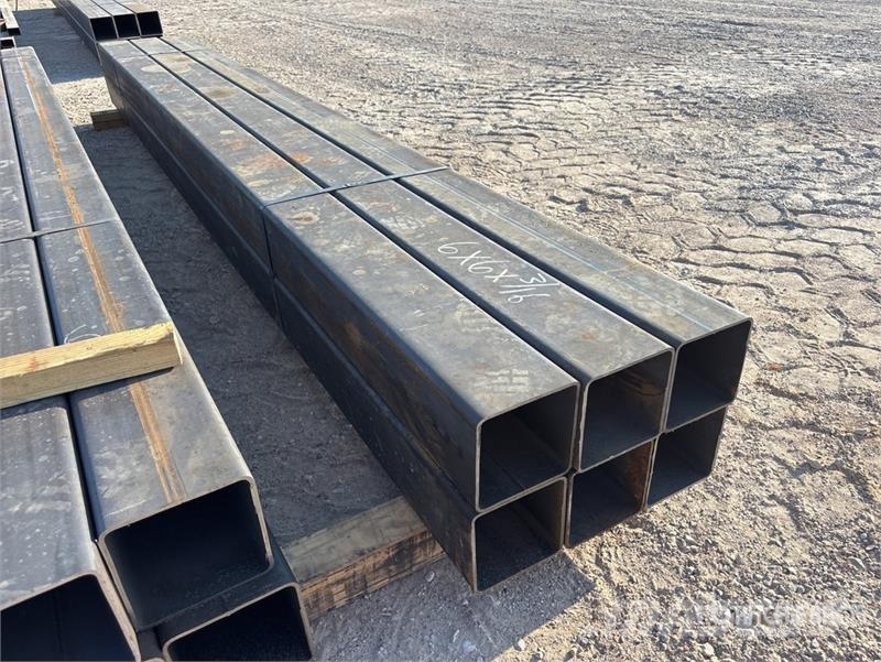 Quantity of (6) 6 in x 6 in x 3/16 in x 12 ft Squa Other components
