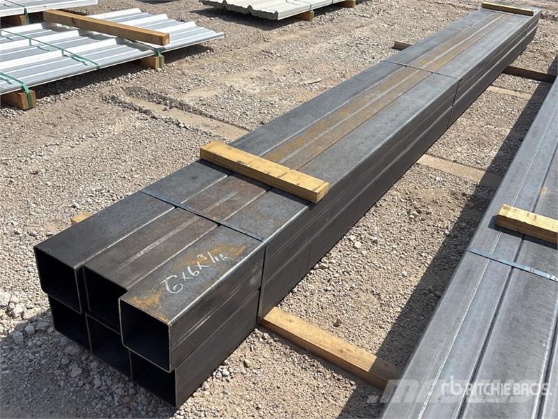 Quantity of (6) 6 in x 6 in x 3/16 in x 18 ft Squa مكونات أخرى
