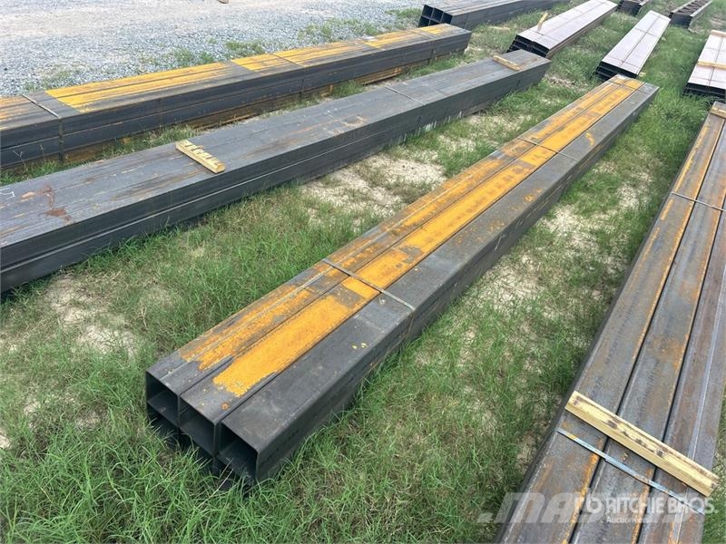 Quantity of (6) 6 in x 6 in x 20 ft Square Tubing Other components
