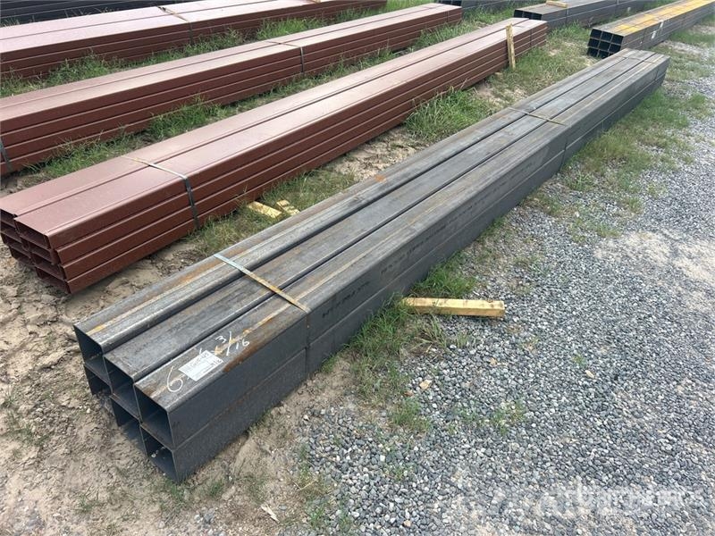 Quantity of (6) 6 in x 6 in x 20 ft Square Tubing Other components