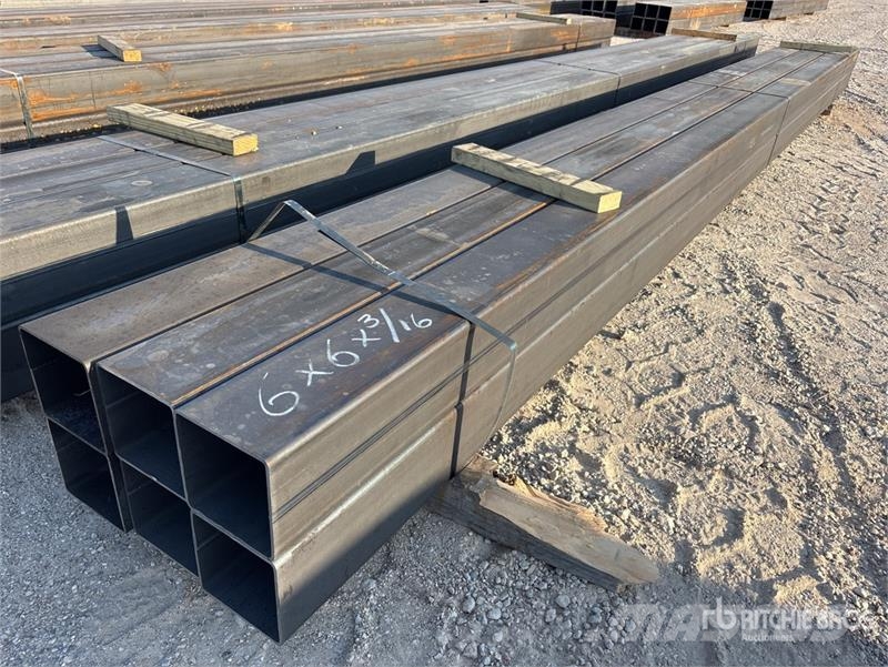  Quantity of (6) 6 in x 6 in x 3/16 in x 20 ft Squa Other components