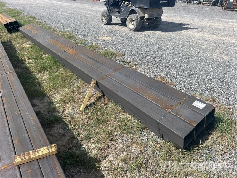 Quantity of (6) 6 in x 6 in x 20 ft Square Tubing Other components
