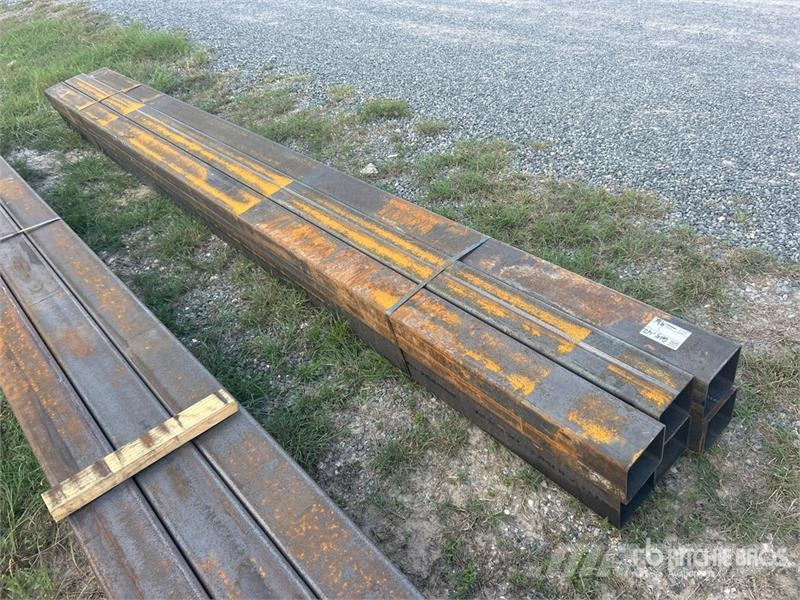 Quantity of (6) 6 in x 6 in x 15 ft Square Tubing Other components