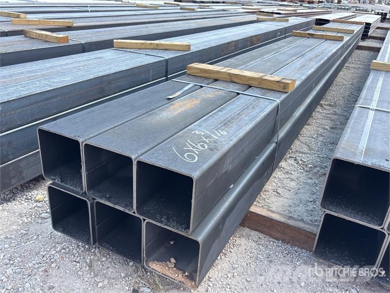 Quantity of (6) 6 in x 6 in x 3/16 in x 20 ft Squa مكونات أخرى