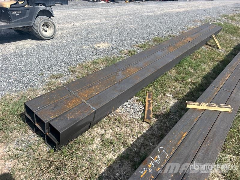 Quantity of (6) 6 in x 6 in x 20 ft Square Tubing Other components