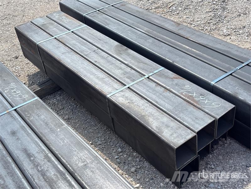 Quantity of (6) 6 in x 6 in x 3/16 in x 6 ft Squar مكونات أخرى