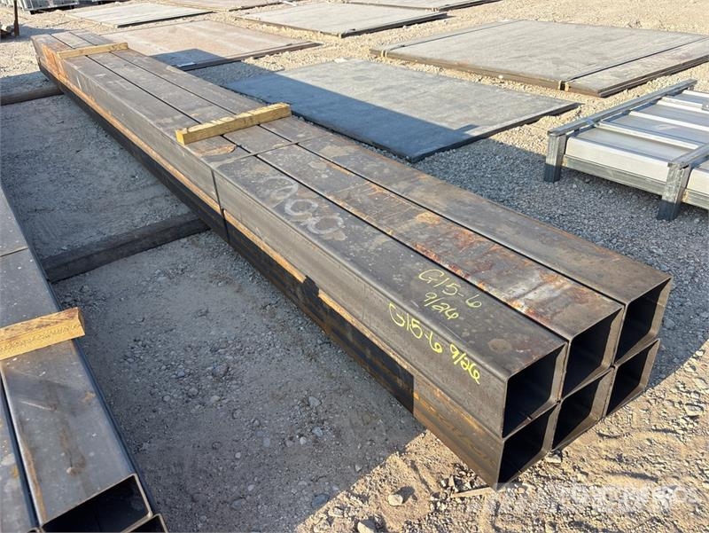 Quantity of (6) 6 in x 6 in x 3/16 in x 17 ft Squa Other components