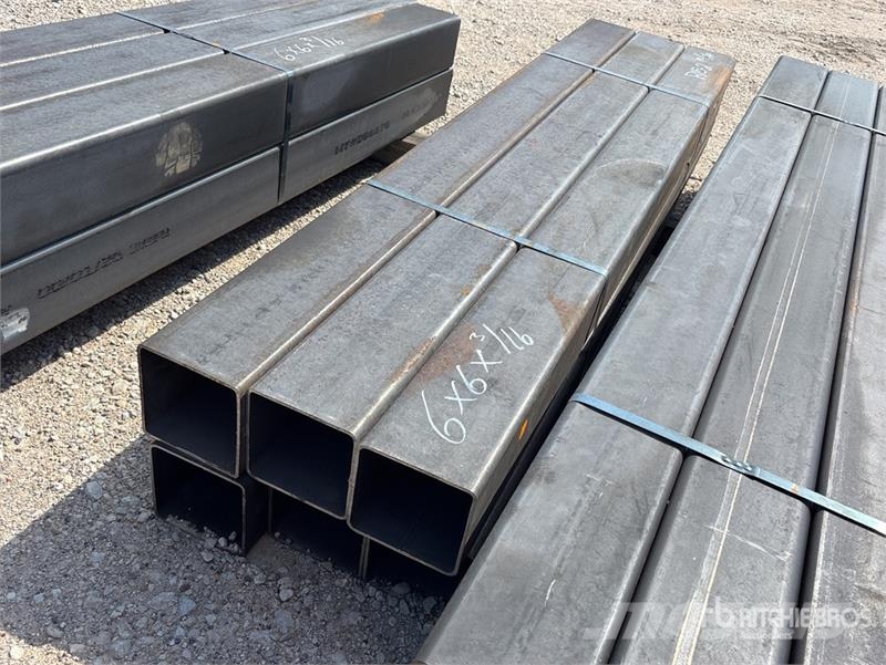 Quantity of (6) 6 in x 6 in x 3/16 in x 6 ft Squar مكونات أخرى