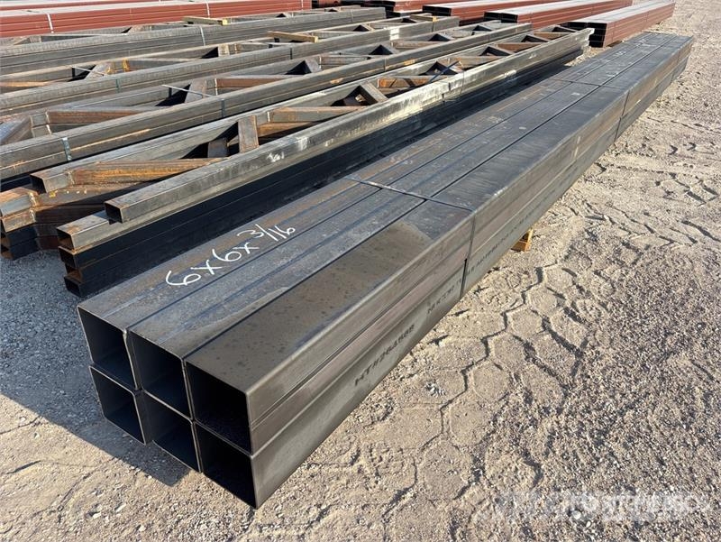 Quantity of (6) 6 in x 6 in x 3/16 in x 20 ft Squa Other components