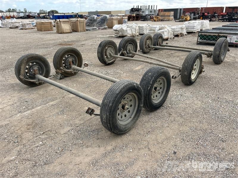 Quantity of (6) Enclosed Trailer Axles Essieux