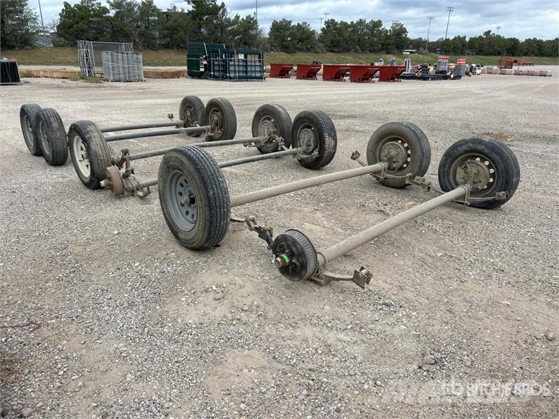 Quantity of (6) Enclosed Trailer Axles Essieux