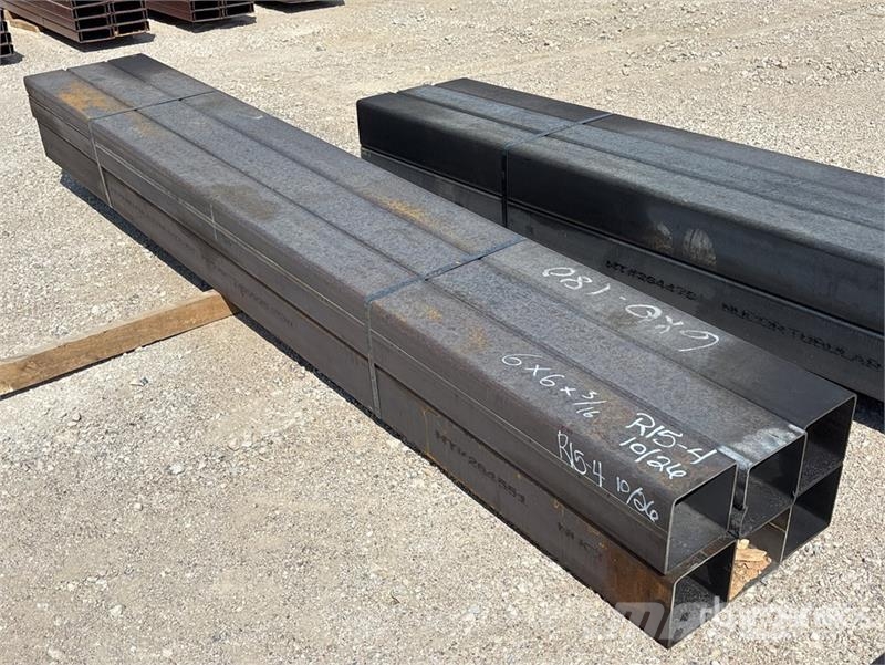 Quantity of 6 in x 6 in x 3/16 in x 10 ft Square T مكونات أخرى