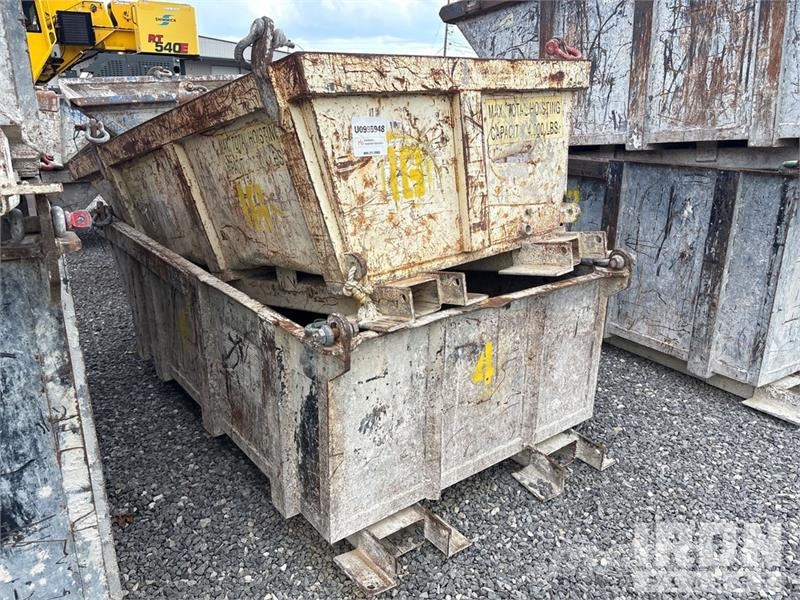 Quantity of (6) Skip Pans 2 ft x 4 ft x 8 ft Outros componentes