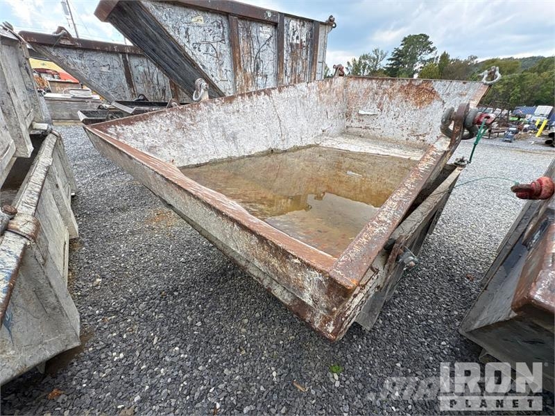 Quantity of (6) Skip Pans 2 ft x 4 ft x 8 ft Outros componentes