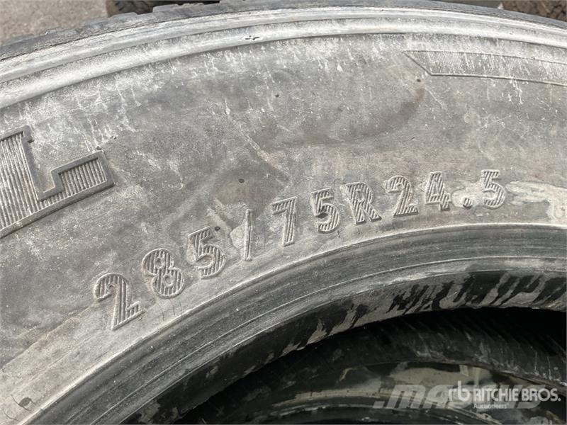 Quantity of (7) 11R24.5 Tires w/(4) Wheels Transport - Inne
