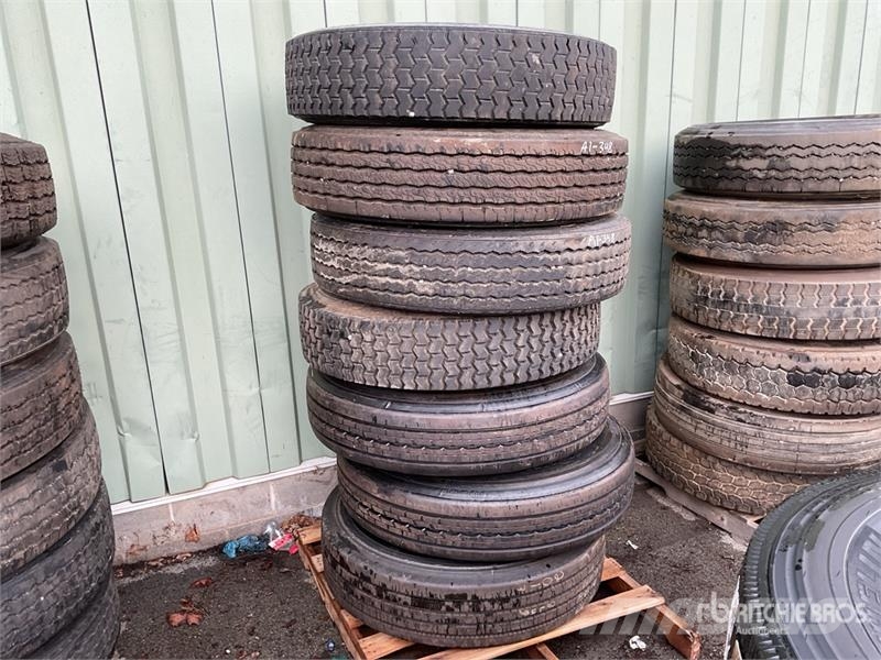 Quantity of (7) 11R24.5 Tires w/(4) Wheels Transport - Inne