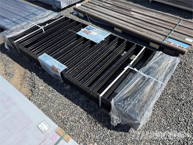  Quantity of 7.9 ft x 3.3 ft Black Galvanized Steel Otra maquinaria agrícola