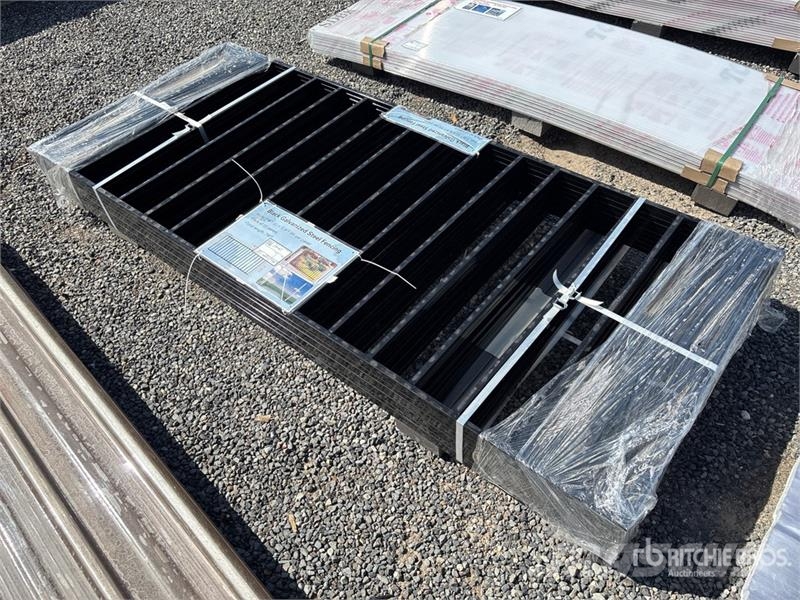 Quantity of 7.9 ft x 3.3 ft Black Galvanized Steel Otra maquinaria agrícola