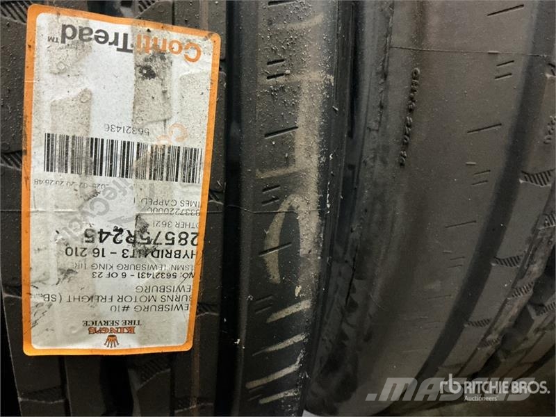  Quantity of (8) 285/75R24.5 Recapped Tires 輪胎、車輪和輪圈