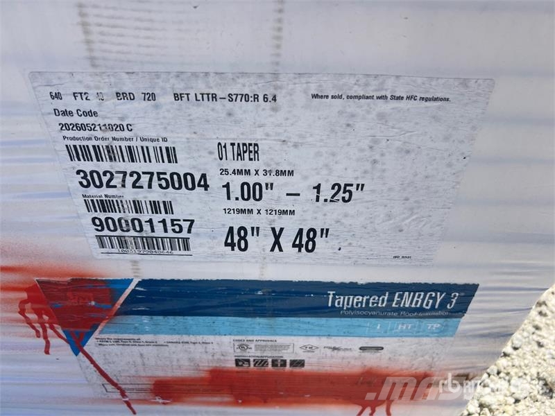Quantity of (8) 48in x 48 in Polyiso Insulation Seilwinden, Bauaufzüge und Lastenaufzüge
