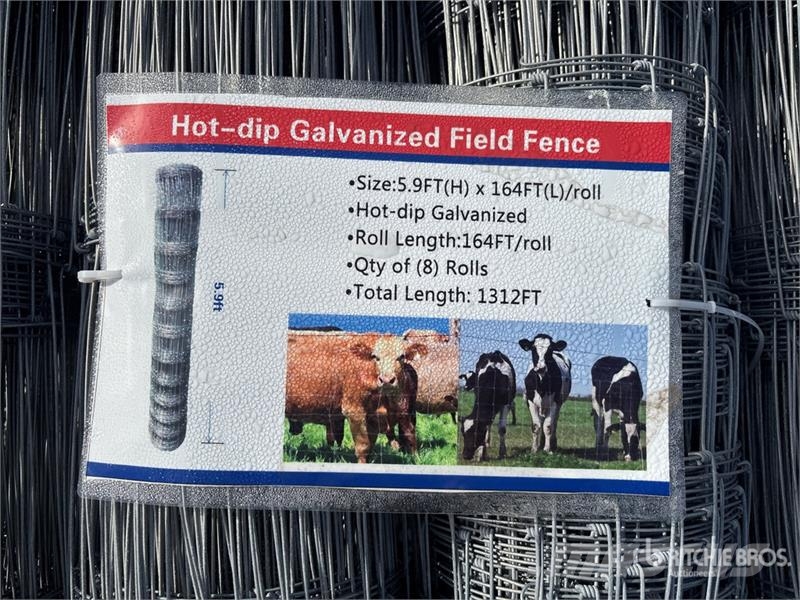  Quantity of (8) 5.9 ft x 164 ft Hot-dip Galvanized Otra maquinaria agrícola