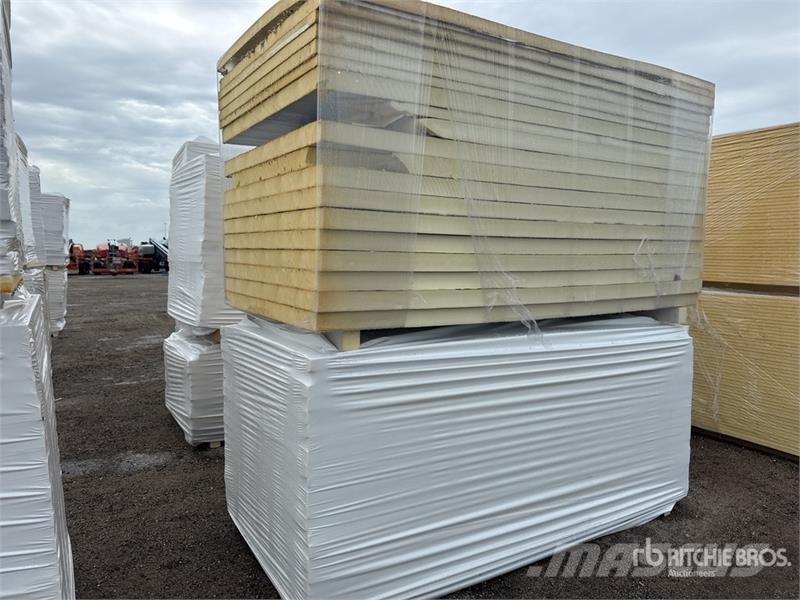  Quantity of (8) 96 in x 48 in Polyiso Insulation Winches, hoists and material lifts