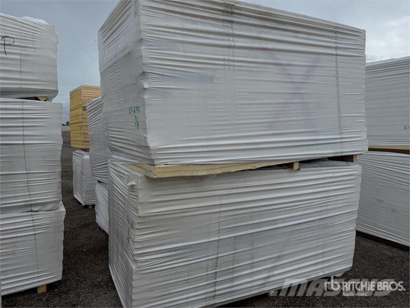  Quantity of (8) 96 in x 48 in Polyiso Insulation Winches, hoists and material lifts
