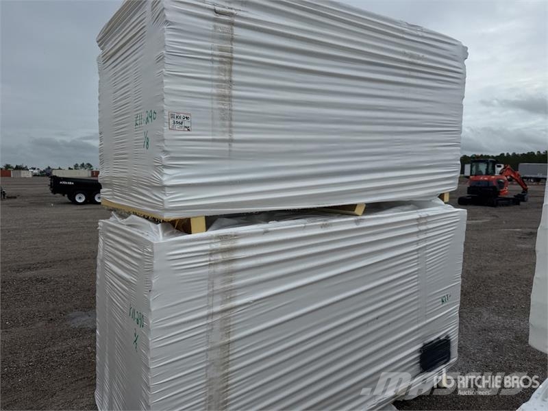  Quantity of (8) 96 in x 48 in Polyiso Insulation Winches, hoists and material lifts