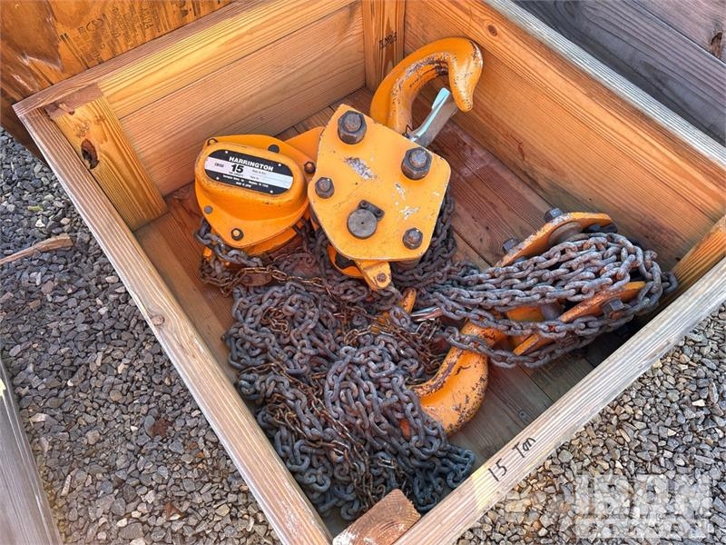  Quantity of (8) Hartington Cb150 8-15 ton chain ho Outros componentes