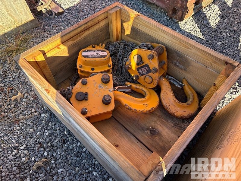 Quantity of (8) Hartington Cb150 8-15 ton chain ho Outros componentes