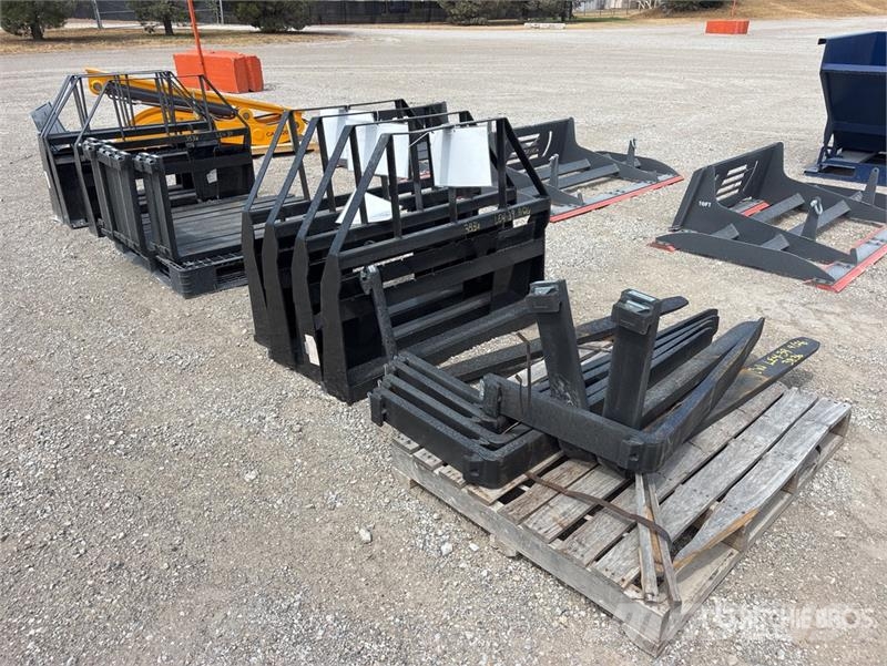 Quantity of (8) Mower King SA 48 in Skid Steer Fo Garfos