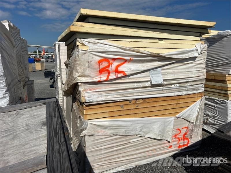 Quantity of (8) Pallets of 4 ft x 8 ft Iso Pane 윈치, 호이스트 및 자재 리프트