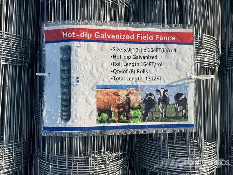 Quantity of (8) Rolls of 5.9 ft x 164 ft Galvanize Lauksaimniecība- Citi
