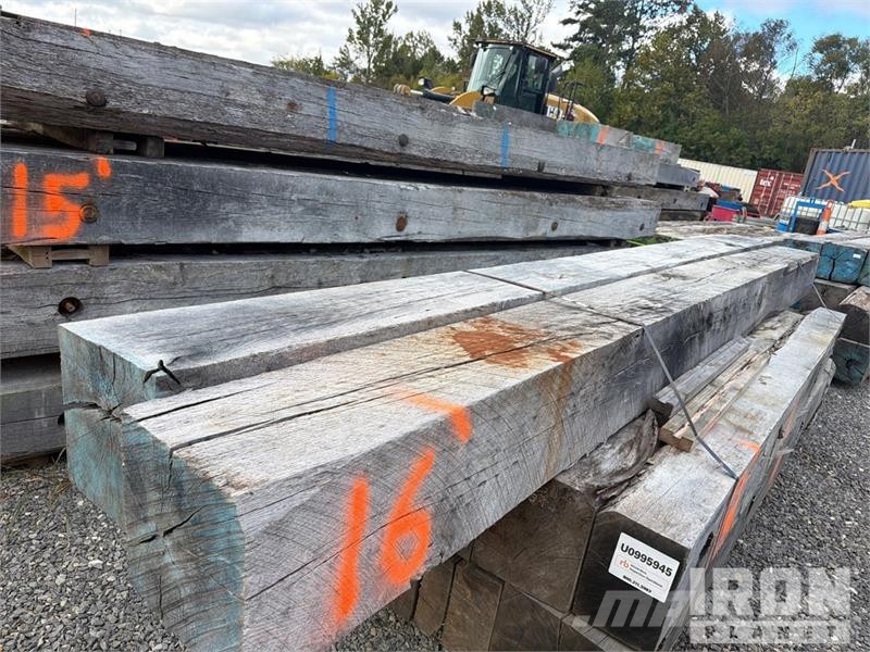 Quantity of (9) 12 In x 12 In x 16 ft Hard Wood Ti Seilwinden, Bauaufzüge und Lastenaufzüge