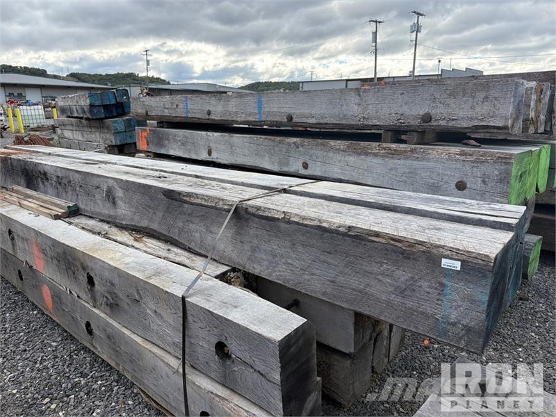  Quantity of (9) 12 In x 12 In x 16 ft Hard Wood Ti Seilwinden, Bauaufzüge und Lastenaufzüge