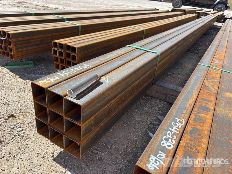 Quantity of (9) 3 in x 3 in x 23 ft Square Tubing Utovorne dizalice, vitla i dizala za materijal