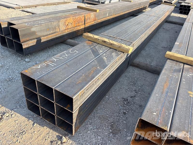  Quantity of (9) 5 in x 4 in x 19 ft 11 GA Square T Other components