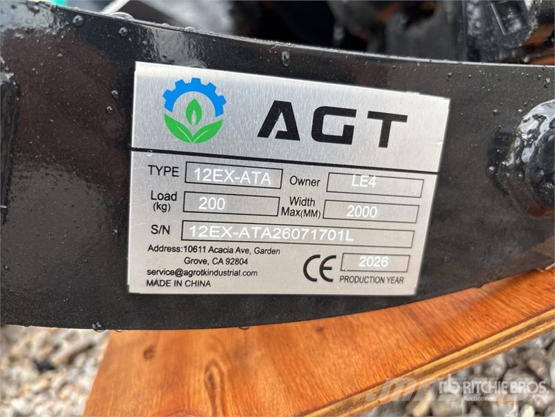 Quantity of (9) AGT 12EX-ATA Mini Excavator Attac Other components